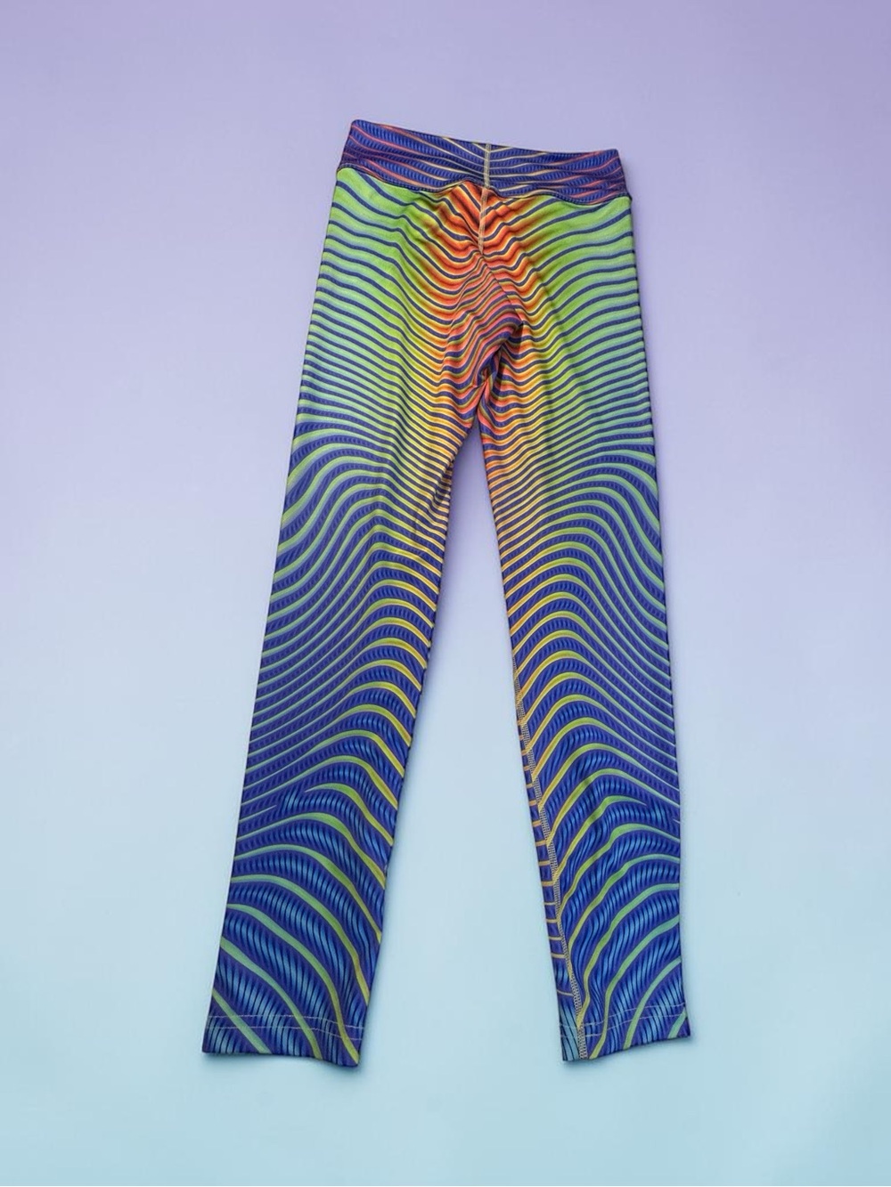 Adult Psychedelic Festival Wave Leggings - Multicolor